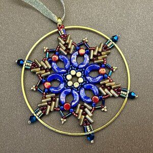 Star Ornament for Christmas - Beaded Ma Star - Star Decoration - Christmas Tree